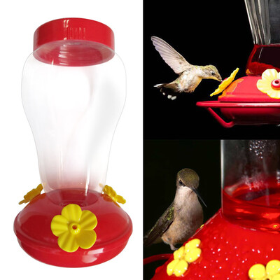 

Siaonvr Wide Mouth Waist Hummingbird Feeder Free Nectar Patio Yard Window Bird Gift