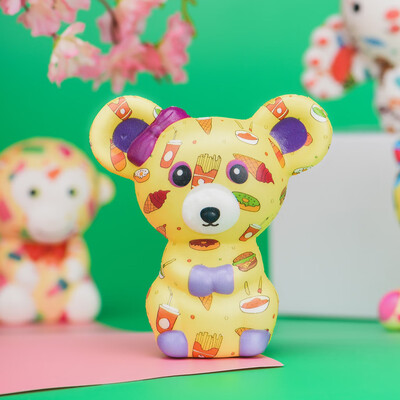 

YIWULASquishies Toy Kawaii Adorable Bear Toy Slow Rising Cream Scented Stress Relief