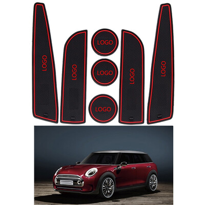 

7PCSSet Replacement for BMW MINI 12-13 Rubber Mat Door Mat Anti-slip Cup Pad Interior Decoration Accessory