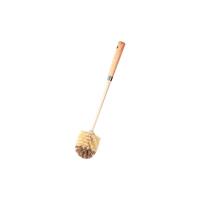 

Gobestart Wooden Household Handle Toilet Brush Without Dead Ends Cleaning Tools Useful