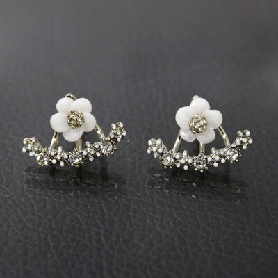 

guangxichuangshengxinfu 1 Pair New Fashion Women Lady Elegant Crystal Rhinestone Ear Stud Earrings