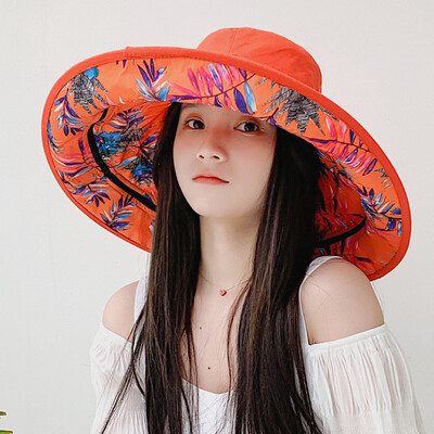 

New spring&summer hat eaves adjustable size fisherman hat outdoor sunshade zipper size eaves sunhat