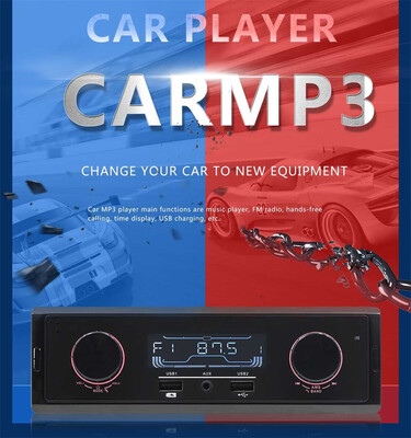 

〖Follure〗Car Wireless Radio Player Stereo Audio In-Dash FM Aux Input Receiver TFUSBMP3