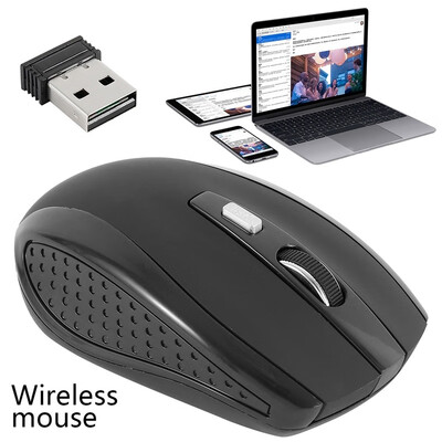 

New Wireless Cordless Mouse 24GHz Mice USB Dongle Optical Scroll For PC Laptop