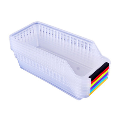 

Transparent Food Storage Drawer Dust Storage Box Storage basket Bathroom finishing storage box in random colors