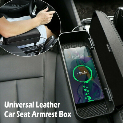 

Willstar Universal Leather Car Seat Armrest Box Car Seat Organizer