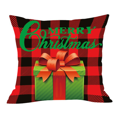 

〖Follure〗Christmas Series Printed Pillowcase Soft Decoration Cushion Cover Pillowcase