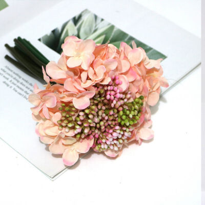 

2019 Artificial Flowers 1PC Hydrangea Bouquet for Home Decoration Flower Arrangements Wedding Party Decor