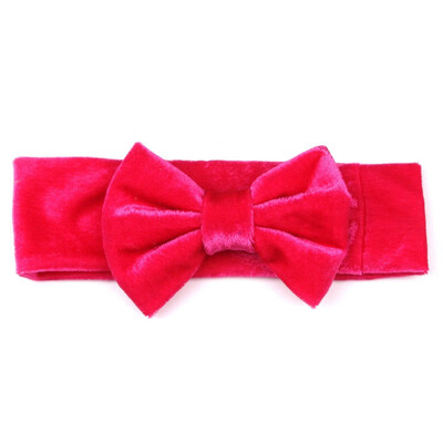 

Baby girl Headbands gold velvet bow elastic hair accessories Kids Hair Accessories Baby Cute bow hairband