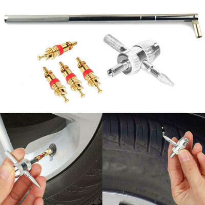 

Valve Stem Installation Remover Repair HD Chrome Tool Puller Car Tire Plug Core