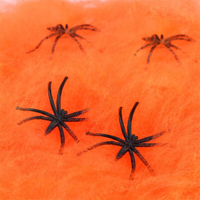 

Toponeto Cotton Spider Web Halloween Props Spider Home Bar Party Festival Decoration