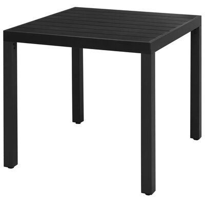 

Garden Dining Table WPC Aluminum 315"x315"x291" Black