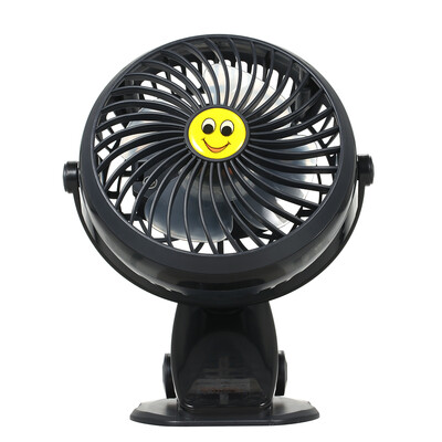

Mini USB Clip&Desk Personal Fan 2 Speed Mode Flexible 360° Ventilator Bed Office Portable Rotating Mute for Baby Stroller Car