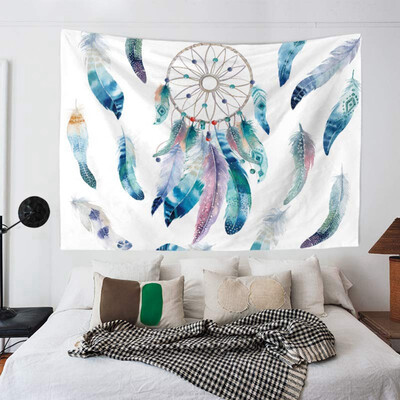 

Wall Hanging Dream Catcher Wall Tapestry Hippie Tapestry Colorful Tapestry Psychedelic Bohemian Feather Wall Tapestry