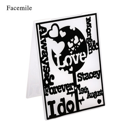 

1PCS Plastic Decorative Frame Embossing Folder Template Textured Impressions Scrapbooking Card Craft Making Cake Decoration Style