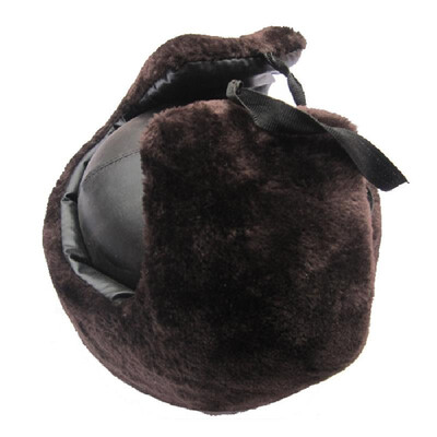 

Flying snow brand new composite leather short velvet helmet cold protection site windproof anti-mite winter cold cotton hat Comp