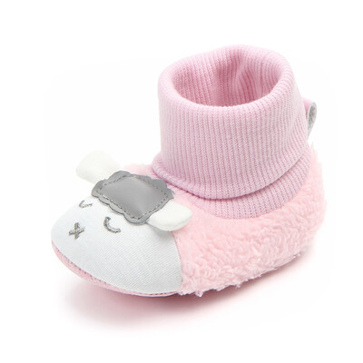 

Toddler Cartoon Sock Shoes Baby Shoes New Autumn Winter Newborn Soft Bottom Warm Cotton Shoes Infant First Walkers 0-12M