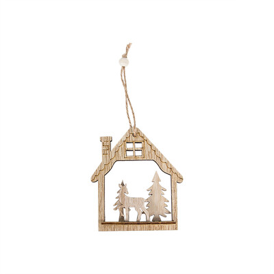 

Toponeto Christmas Wooden Tree Pendants DIY Ornaments For Christmas Party Decoration