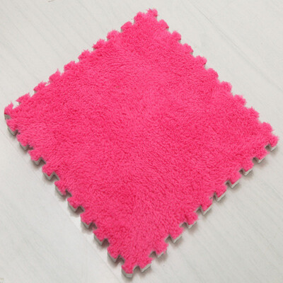 

Plush Interlocking Foam Pad Puzzle Floor Tiles Mat Baby Crawling Nursery Rugs 12" x 12