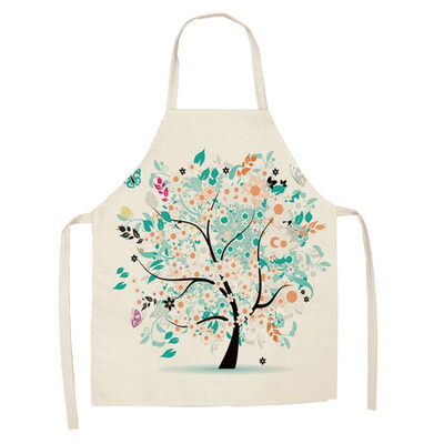 

1Pcs Plant Apron Adjustable Cotton And Linen Bib Apron Waterproof Cooking Aprons For Chef 6849cm