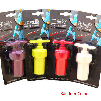 

Resin Garlic Press Mash Crusher Manuel Kitchen Tool Gadget Multifunctional Ginger Presser Color Random