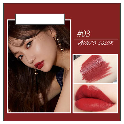 

Lipstick maquiagem Matte Waterproof Velvet Lip Stick Sexy Red Pigments Makeup Matte Beauty Lips 6 Colors