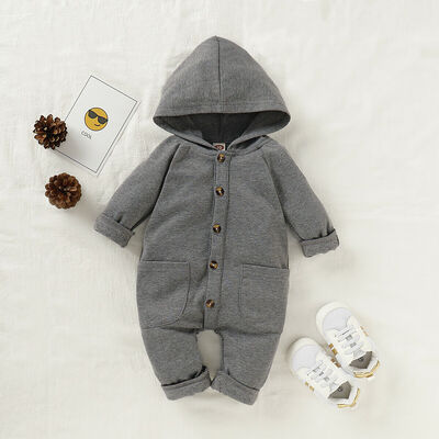 

Newborn Baby Boy Girl Hooded Bodysuit Romper Jumpsuit Outfit Clothes Top