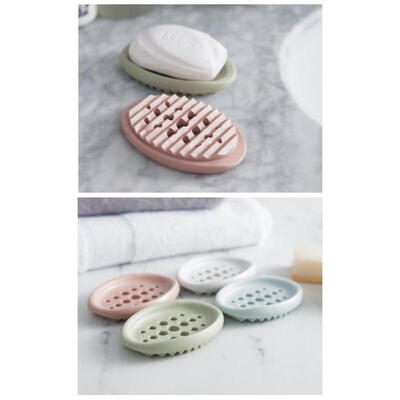 

Soap Holder Dish Bathroom Shower Storage Plate Stand Dishes Container Tray