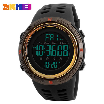 

Men Fashion Luminous Digital Watch Multi-function Watch Alarm Clock Waterproof Digital Watch