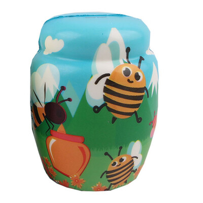 

YIWULAMini Adorable Bee Jar Doll Slow Rising Kids Stress Reliever Decompression Toy