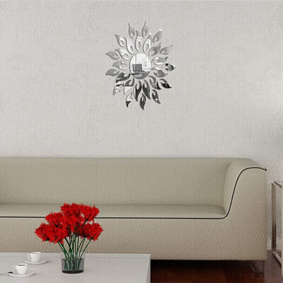 

2019 Fashion Acrylic sunflower mirror stickers