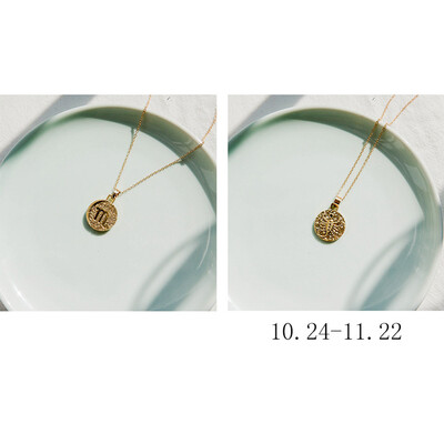 

1 Pc Zodiac Sign Necklace 12 Constellation Necklace Celestial Keepsake Jewelry Virgo Taurus Leo Gemini Fashion Jewelry Gift