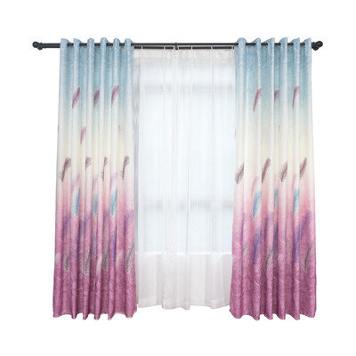 

Gobestart Leaves Sheer Curtain Tulle Window Treatment Voile Drape Valance 1 Panel Fabric