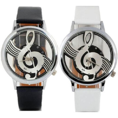 

Manufacturers selling music ladies watches fashion creative notes watches men&women students couples belt watches wholesale Ro