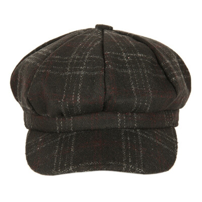 

British Style Hat Beret 2018 New Octagonal Beret Cool Stuff Cap 6 Plaid for Women Baseball Tennis Awning Female Hats Vintage