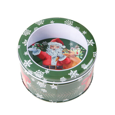 

Christmas Candy Gift Tin Box Kids Gift Mailbox Case Christmas Santa Claus Snowman Printed Sealed Jar Packing Boxes Decor