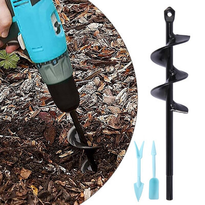 

Garden Auger Hole Digger Spiral Drill Head Planter Tool Drill is not included