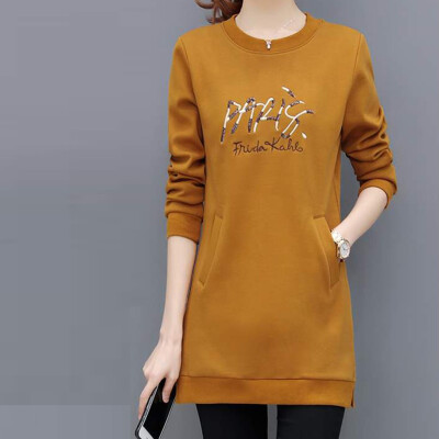 

Tailored Fashion Women Top O-Neck Letter Printing Sweatshirt Casual Loose Blouse