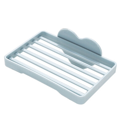 

〖Follure〗New Adhesive Soap Dishes Dispenser Case Holder Drain Container Box Bathroom