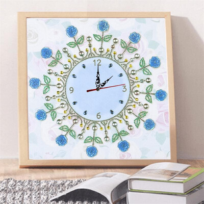 

35x35cm Painting Wall Clock Partial Multi-Shape Diamond Painting Cross Stitch DIY Home Decor