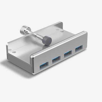 

Universal USB Hub 4 Ports USB 30 Charging HUB Clip Aluminum Alloy Portable Travel Station High Quality For Laptop