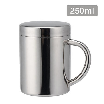 

200ml Mug Cup with Handle Stainless Steel Cup for Drinks Tea Milk Coffee Water Cup