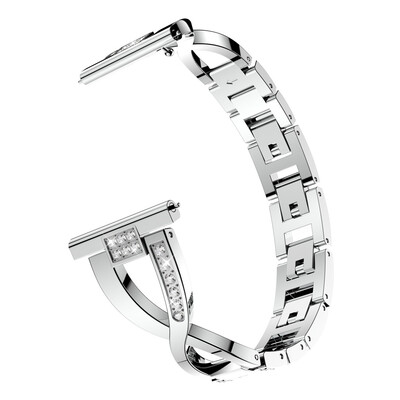 

〖Follure〗Replacement Metal Crystal Watch Strap Wrist Band For Garmin Forerunner 245