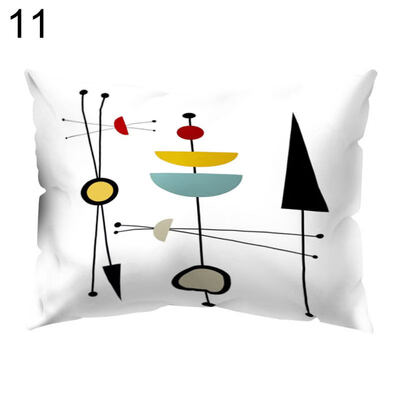 

Color Block Cross Wave Throw Pillow Case Cushion Cover Sofa Bed Car Office Decor