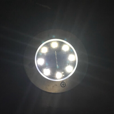 

Gobestart 4Pcs 8LED Solar Power Buried Light Under Ground Lamp Outdoor Path Garden Decking