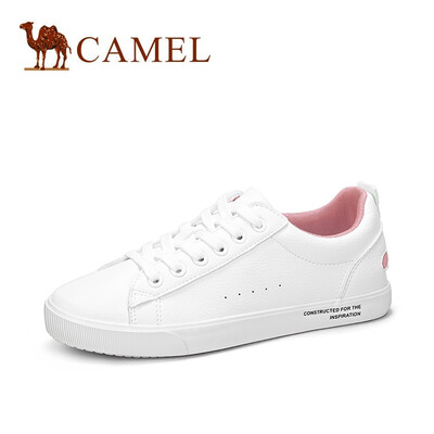 

Camel CAMEL Ms Youthful Letters Round Head Strap White Shoes A91278605 WhitePowder 38