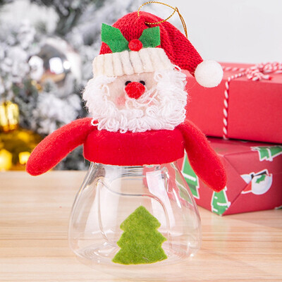 

Cute Christmas Candy Storage Can Decor For Home Gift Biscuit Food Storage Jarcandy Jar