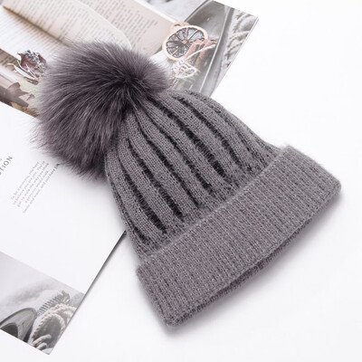 

Tailored Fashion Womens Winter Collar Plus Wild Thick knit Warm Hat