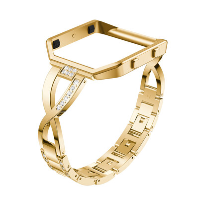

〖Follure〗Replacement Accessory Watch Band Strap Plating Metal Frame for Fitbit Blaze