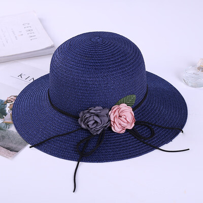 

Summer big hat brim Beach Hat Womens beach trip foldable straw hat sunscreen Big Brim Hat